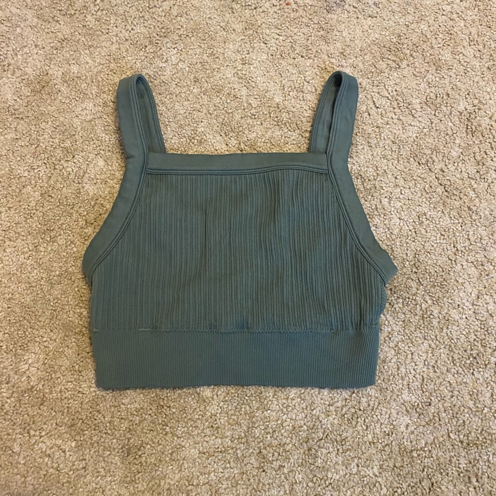 aerie green bra top